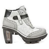 Ботинки M.NEOTR003-C3 BOX TALCO PLATA VINTAGE FLOWER BLANCO PLATA PU New Rock M.NEOTR003-C3 - маленькая картинка