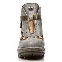 Ботинки M.NEOTR003-C7 BOX TALCO ORO PELO LEOPARDO MARRON BOX OROMANE New Rock M.NEOTR003-C7 - маленькая картинка