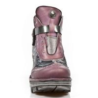 Ботинки M.NEOTR003-C8 BOX TALCO LILA VINTAGE FLOWER LILA PULIK ACERO New Rock M.NEOTR003-C8 - маленькая картинка