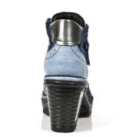 Ботинки M.NEOTR003-C9 BOX TALCO AZUL PELO LEOPARDO AZUL PULIK ACERO New Rock M.NEOTR003-C9 - маленькая картинка