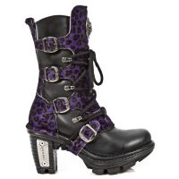  M.NEOTR005-C10 ITALI NEGRO PELO LEOPARDO LILA NEOTRAIL NEGRO - 