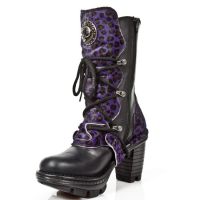 Сапоги M.NEOTR005-C10 ITALI NEGRO PELO LEOPARDO LILA NEOTRAIL NEGRO New Rock M.NEOTR005-C10 - маленькая картинка