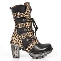 Сапоги M.NEOTR005-C3 ITALI NEGRO LEOPARDO PELO MARRON NEOTRAIL ACER New Rock M.NEOTR005-C3 - маленькая картинка