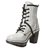 Ботинки M.NEOTR008-S5 VINTAGE FLOWER BLANCO-PLATA, RIB NEG. NEOTR AC New Rock M.NEOTR008-S5 - маленькая картинка