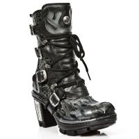 Сапоги M.NEOTR009-C1 VINTAGE FLOWER NEGRO NOMADA NEGRO PULIK ACERO New Rock M.NEOTR009-C1 - маленькая картинка