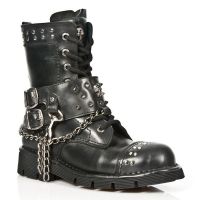 Ботинки M.NEWMILI081-C1 ITALI NEGRO PLANING NEGRO SIN New Rock M.NEWMILI081-C1 - маленькая картинка