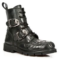 Ботинки M.NEWMILI091-C1 ITALI NEGRO, PULIK ACERO, BOX PLANE, PLANING New Rock M.NEWMILI091-C1 - маленькая картинка