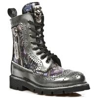 Ботинки M.NEWMILI111-C1 PULIK ACERO VINTAGE FLOWER LILA PLANING NEGR New Rock M.NEWMILI111-C1 - маленькая картинка