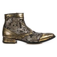 Туфли M.NW111-R3 BOX OROMANE NOBUCK NEGRO TEJUS ORO VIP 1 NEGRO New Rock M.NW111-R3 - маленькая картинка