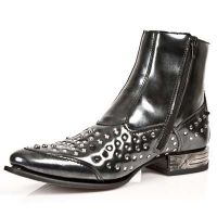  M.NW114-C1 CHAROL STUCO ACERO VIP 1 NEGRO SUELA ACERO T VIP New Rock M.NW114-C1 -  
