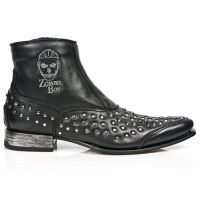 Ботинки M.NW114-Z2 BUFALO NEGRO, CON BORDADO EN CAÑA, VIP-1 ACERO New Rock M.NW114-R2 - маленькая картинка