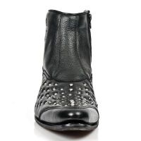 Ботинки M.NW114-Z2 BUFALO NEGRO, CON BORDADO EN CAÑA, VIP-1 ACERO New Rock M.NW114-R2 - маленькая картинка