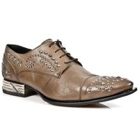 Ботинки M.NW115-C3 AUTOLUCIDO GALIA MARRON VIP1 NEGRO SUELA ACERO T New Rock M.NW115-C3 - маленькая картинка