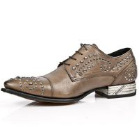 Ботинки M.NW115-C3 AUTOLUCIDO GALIA MARRON VIP1 NEGRO SUELA ACERO T New Rock M.NW115-C3 - маленькая картинка