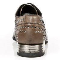 Ботинки M.NW115-C3 AUTOLUCIDO GALIA MARRON VIP1 NEGRO SUELA ACERO T New Rock M.NW115-C3 - маленькая картинка