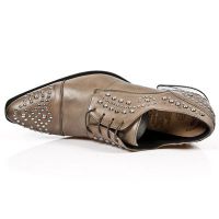 Ботинки M.NW115-C3 AUTOLUCIDO GALIA MARRON VIP1 NEGRO SUELA ACERO T New Rock M.NW115-C3 - маленькая картинка