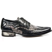 Ботинки M.NW119-C2 NOMADA NEGRO COCO PLATA ENVEJECIDO VIP1 NEGRO ACE New Rock M.NW119-C2 - маленькая картинка