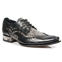 Ботинки M.NW119-C2 NOMADA NEGRO COCO PLATA ENVEJECIDO VIP1 NEGRO ACE New Rock M.NW119-C2 - маленькая картинка