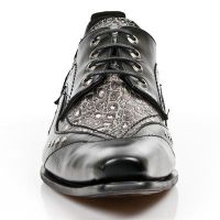 Ботинки M.NW119-C2 NOMADA NEGRO COCO PLATA ENVEJECIDO VIP1 NEGRO ACE New Rock M.NW119-C2 - маленькая картинка
