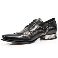 Ботинки M.NW119-C2 NOMADA NEGRO COCO PLATA ENVEJECIDO VIP1 NEGRO ACE New Rock M.NW119-C2 - маленькая картинка