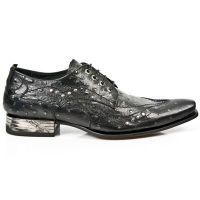 Ботинки M.NW119-C3 AVESTRUZ NEGRO ACERO VIP1 NEGRO SUELA AC T VIP AC New Rock M.NW119-C3 - маленькая картинка