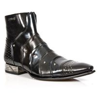 Ботинки M.NW122-C1 NOMADA NEGRO CHAROL STUCO ACERO VIP1 NEG ACERO New Rock M.NW122-C1 - маленькая картинка