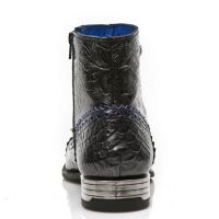 Ботинки M.NW133-C2 PITON NEGRO GRAFITO REVESS AZUL DRAMA CHAROL NEGR New Rock M.NW133-C2 - маленькая картинка