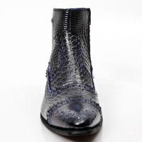 Ботинки M.NW133-C3 PITON NEGRO GRAFITO REVESS AZUL VIP1 GUM NEGRO TA New Rock M.NW133-C3 - маленькая картинка