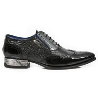 Ботинки M.NW136-C2 CHAROL NEGRO PITON NEGRO PULIK ACERO VIP1 GUM NEG New Rock M.NW136-C2 - маленькая картинка