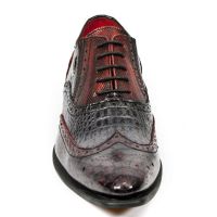 Ботинки M.NW136-C3 PITON NEGRO GRAFITO REVESS ROJO COCO NEGRO GRAFIT New Rock M.NW136-C3 - маленькая картинка