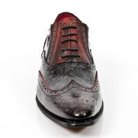 Ботинки M.NW136-C4 PITON NEGRO GRAFITO REVESS ROJO DRAMA CHAROL NEGR New Rock M.NW136-C4 - маленькая картинка