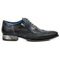 Ботинки M.NW136-C5 LUX NEGRO AZUL PITON NEGRO PULIK ACERO VIP1 GUM N New Rock M.NW136-C5 - маленькая картинка