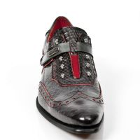 Ботинки M.NW138-C2 PITON NEGRO GRAFITO REVESS ROJO,COCO NEGRO GRAFIT New Rock M.NW138-C2 - маленькая картинка