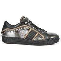 Ботинки M.PS004-C2 PULIK ACERO ITALI NGRO VELOUR ARENA CA PISA NEGRO New Rock M.PS004-C2 - маленькая картинка