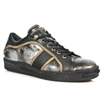 Ботинки M.PS004-C2 PULIK ACERO ITALI NGRO VELOUR ARENA CA PISA NEGRO New Rock M.PS004-C2 - маленькая картинка