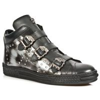 Ботинки M.PS006-C1 ITALI NEGRO PULIK ACERO PISA NEGRO New Rock M.PS006-C1 - маленькая картинка