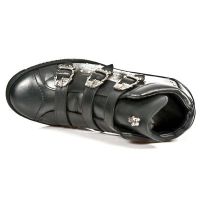 Ботинки M.PS006-C1 ITALI NEGRO PULIK ACERO PISA NEGRO New Rock M.PS006-C1 - маленькая картинка