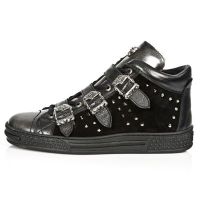 Ботинки M.PS007-S2 PULIK ACERO NOMADA NEGRO VELOUR NEGRO PISA NEGRO New Rock M.PS007-S2 - маленькая картинка