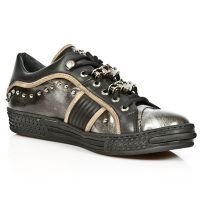 Ботинки M.PS009-C1 PULIK ACERO ITALI NEGRO VELOUR ARENA PISA NEGRO New Rock M.PS009-C1 - маленькая картинка