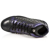Ботинки M.PS021-C2 ITALI NEGRO BOX LILA METAL PISA NEGRO New Rock M.PS021-C2 - маленькая картинка