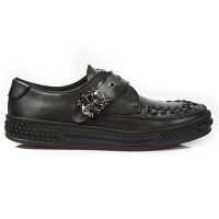 Ботинки M.PS023-C1 ITALI NEGRO PULIK ACERO PISA NEGRO New Rock M.PS023-C1 - маленькая картинка