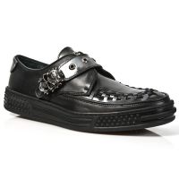 Ботинки M.PS023-C1 ITALI NEGRO PULIK ACERO PISA NEGRO New Rock M.PS023-C1 - маленькая картинка