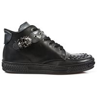 Ботинки M.PS025-C1 ITALI NEGRO PULIK ACERO PISA NEGRO New Rock M.PS025-C1 - маленькая картинка