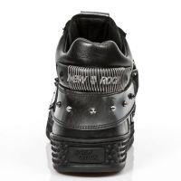 Ботинки M.PS027-S1 ITALI NEGRO NOMADA NEGRO PULIIK ACERO PISA NEGRO New Rock M.PS027-S1 - маленькая картинка