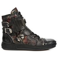  M.PS028-C2 PULIK ACERO ITALI NEGRO VINTAGE2 FLOWER ROJO PISA - 