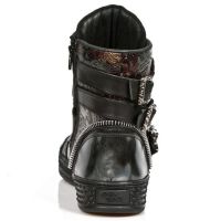 Ботинки M.PS028-C2 PULIK ACERO ITALI NEGRO VINTAGE2 FLOWER ROJO PISA New Rock M.PS028-C2 - маленькая картинка