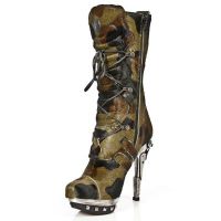Сапоги M.PUNK001-C16 PELO CAMUFLAJE MUSGO PL ACERO PUNK RECICLE ACE New Rock M.PUNK001-C16 - маленькая картинка