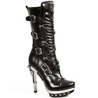Сапоги M.PUNK001-C50 NOMADA NEGRO PLATAF ACERO PUNK PIRAMID T RECIC New Rock M.PUNK001-C50 - маленькая картинка