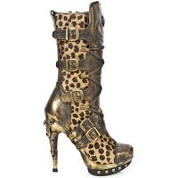  M.PUNK001-C70 BOX OROMANE LEOPARDO PELO MARRON PLATAF ORO - 