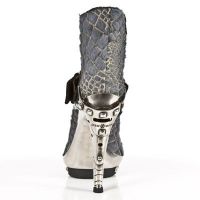 Ботильоны M.PUNK003-C10 NOMADA NEGRO PELO COCO GRIS PL ACERO T RECICLE New Rock M.PUNK003-C10 - маленькая картинка